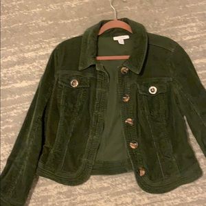 Forest green corduroy jacket